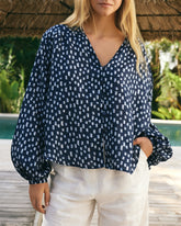 Printed Silk Monterey Shirt |