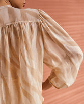 Printed Silk Cotton Voile<br />Baja Shirt |
