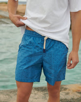 Printed Bandana Patchworks Swim Shorts |