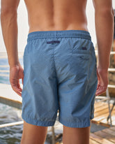 Printed Radial Triangles Swim Shorts |