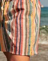 Printed Seersucker Swim Shorts |