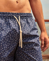 Stone Washed Printed Nylon Swim Shorts |