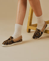 Calf Hair With Faux Fur Slippers |