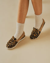 Calf Hair With Faux Fur Slippers |