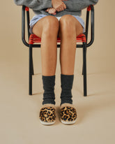 Calf Hair With Faux Fur Slippers |