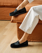 Calf Hair Penny Loafers |