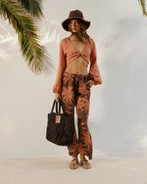 Printed Linen Belem Trousers |