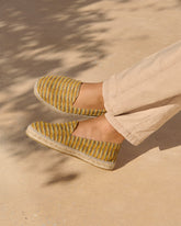 Woven Raffia Stripes Espadrilles |