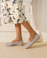 Lurex Cotton Blend Venetian Slippers |