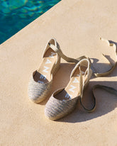 Lurex Cotton Blend Low Wedge Espadrilles |