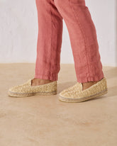 Coarse Woven Raffia Espadrilles |