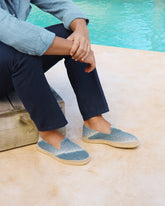 Distressed Woven Cotton Espadrilles |