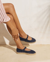 Suede Mary Jane Espadrilles |