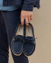 Espadrillas in pelle scamosciata modello barca |