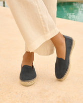 Suede Flat Espadrilles |