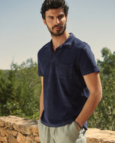Organic Terry Cotton Olive Polo Shirt |