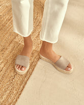 Suede Double Sole Slides |