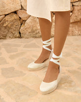 Satin Low Wedge Espadrilles |