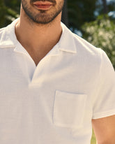 Organic Terry Cotton Olive Polo Shirt |