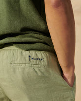 Washed Linen Malibu Shorts |