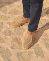 Suede Traveler Loafers Mules |