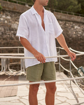 Washed Linen Malibu Shorts |