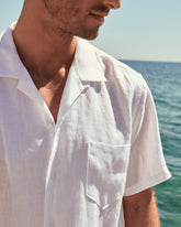 Linen Havana Camp-Collar Shirt |