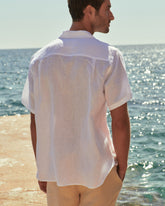 Linen Havana Camp-Collar Shirt |