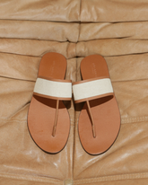 Be Canvas & Leather Thong Sandals |