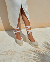 Organic Hemp Heart-Shaped Wedge Espadrilles |