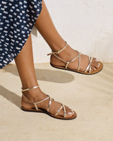Leather Ankle Strap Sandals |