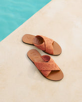 Raffia Leather Sandals |