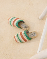 Raffia Crochet Jute Clog Mules |