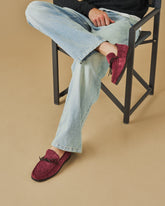 Paradiso Suede With Faux Fur Moccasins |