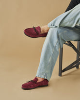 Paradiso Suede With Faux Fur Moccasins |