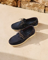 Swan Suede Boat Shoes |