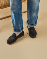 Paradiso Suede With Faux Fur Moccasins |