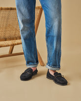 Paradiso Suede With Faux Fur Moccasins |