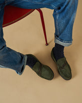 Paradiso Suede With Faux Fur Moccasins |