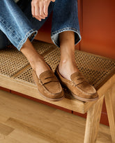Suede Penny Loafers |