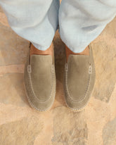 Suede Traveler Loafers Espadrilles |