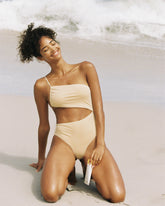 Cut-Out One-Shoulder One Piece |