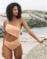 Cut-Out One-Shoulder One Piece |