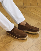 Suede Traveler Ankle Boot Espadrilles |