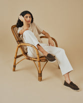 Suede Loafers With Faux Fur |