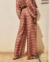 Printed Silk Marbella Trousers |
