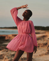 Silk Cotton Voile Minorca Dress |