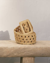 Weaving Raffia Belt |