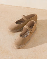 Suede Mary Jane Espadrilles |