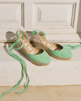 Suede Low Wedge Espadrilles |